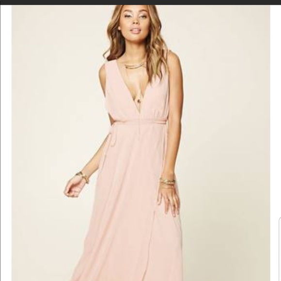 blush maxi dress forever 21